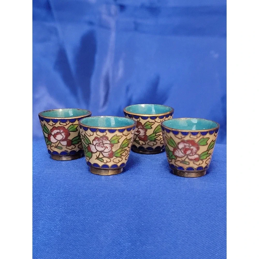 Miniature Cloisonne Tea Set